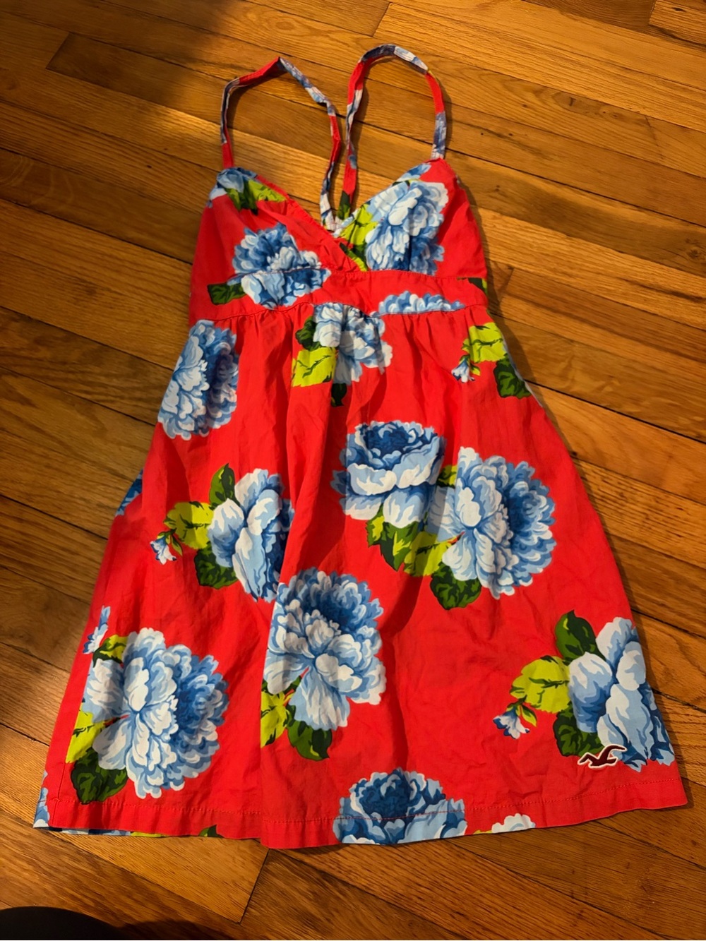 Hollister Red Floral Sundress